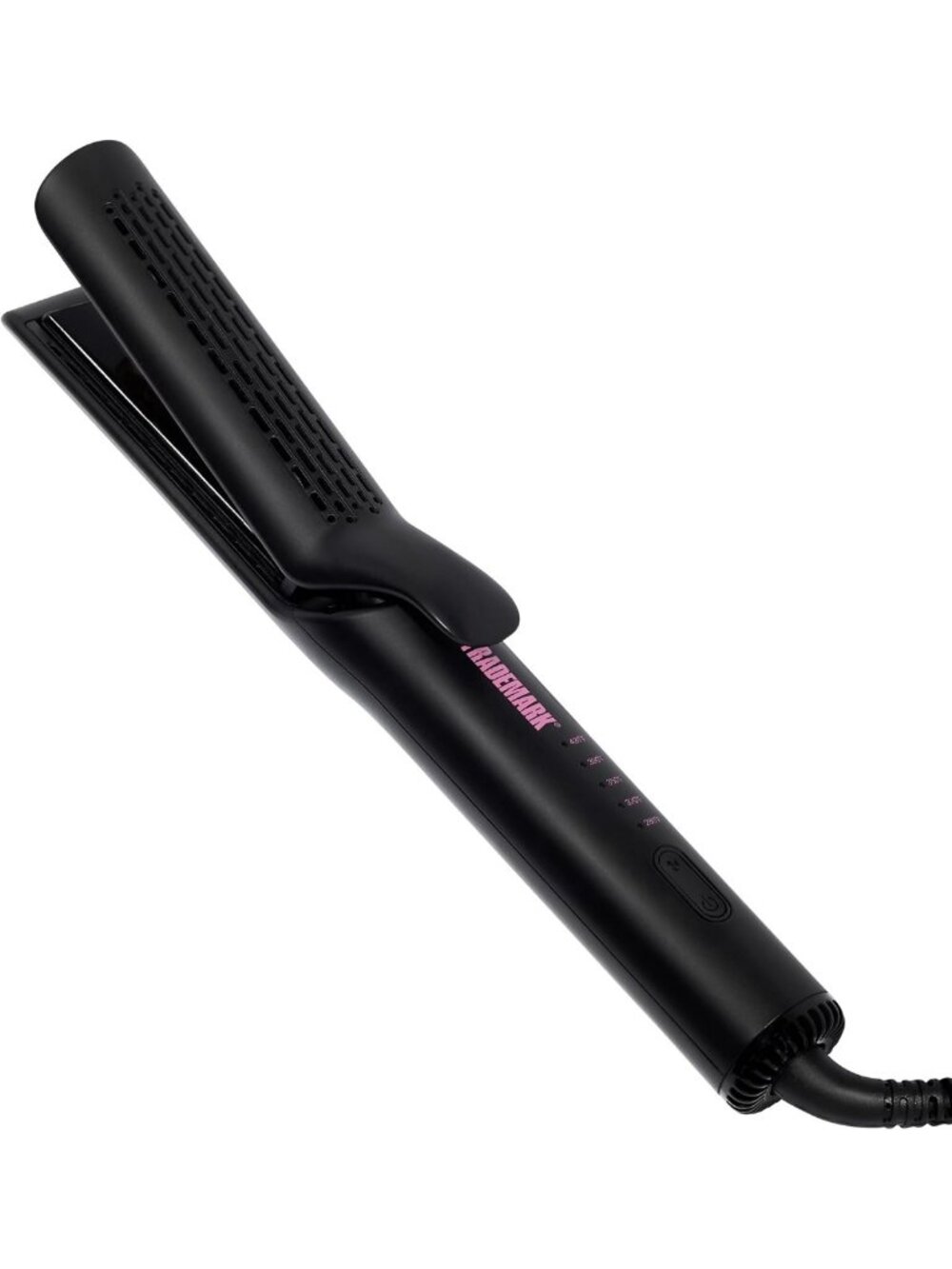 Versatile Airflow Flat Iron & Curler - Black Hair Styling Tool for Smooth Waves